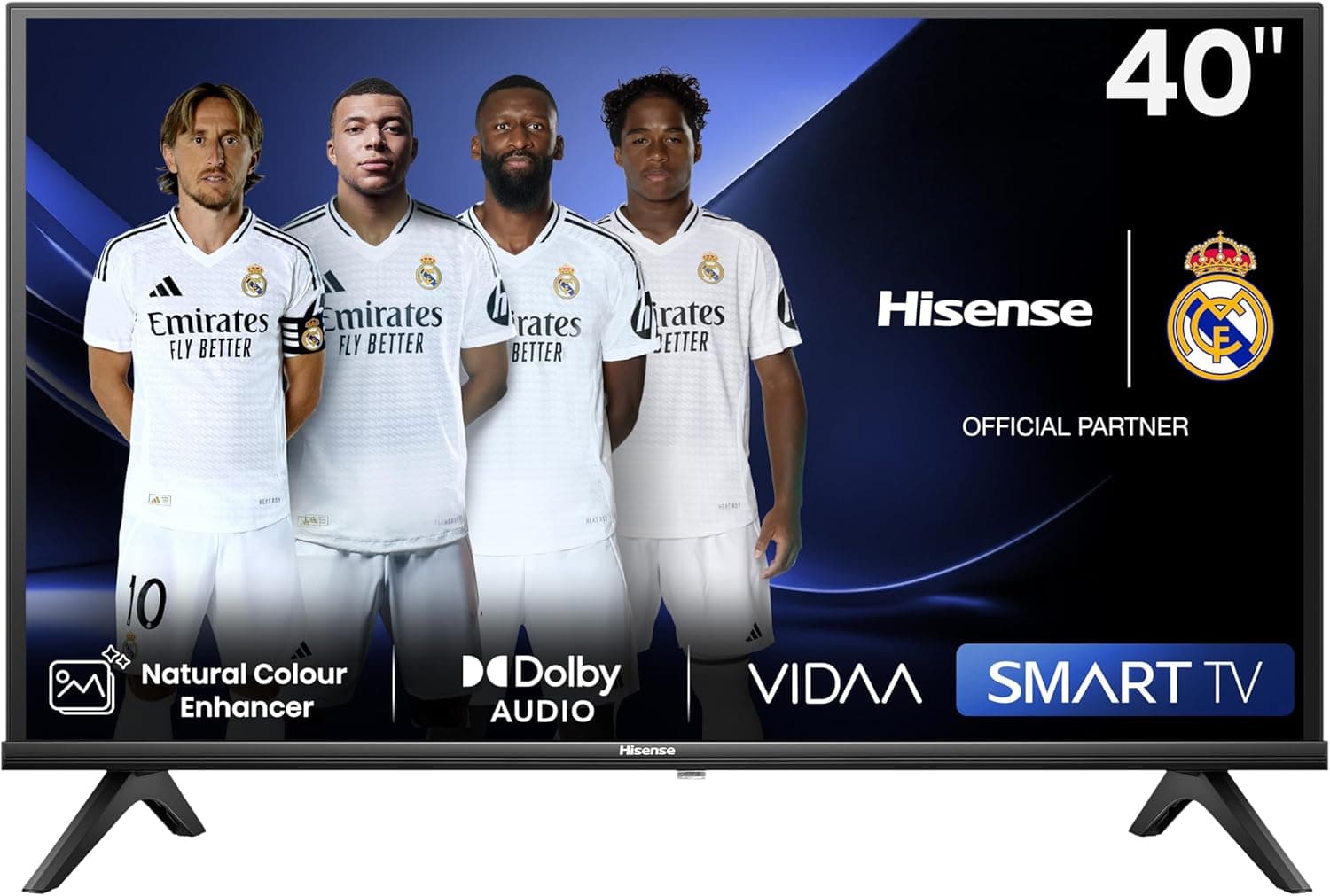 Hisense 40A4N - Smart TV HD de 40 polegadas, TV com modo de jogo, desportos IA, Dolby DTS HD, VIDAA U6, função de compartilhamento na televisão, DVB-T2, autoorganização dos canais TDT (novo 2024)