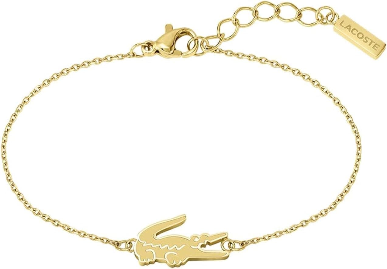 Lacoste Pulseira de corrente para mulher coleção CROCODILE 