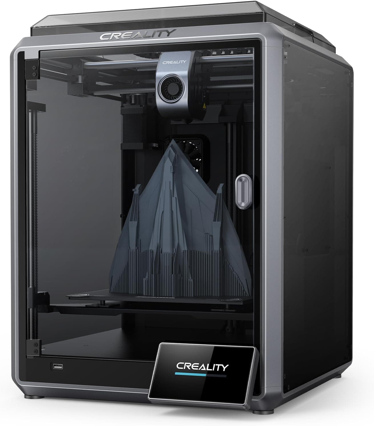 Creality K1 Impressora 3D 600 mm/s Velocidade de impressão ultra rápida, impressora inteligente com CPU Dual Core 1,2 GHz, impressora 3D DIY LCD auto-nivelamento