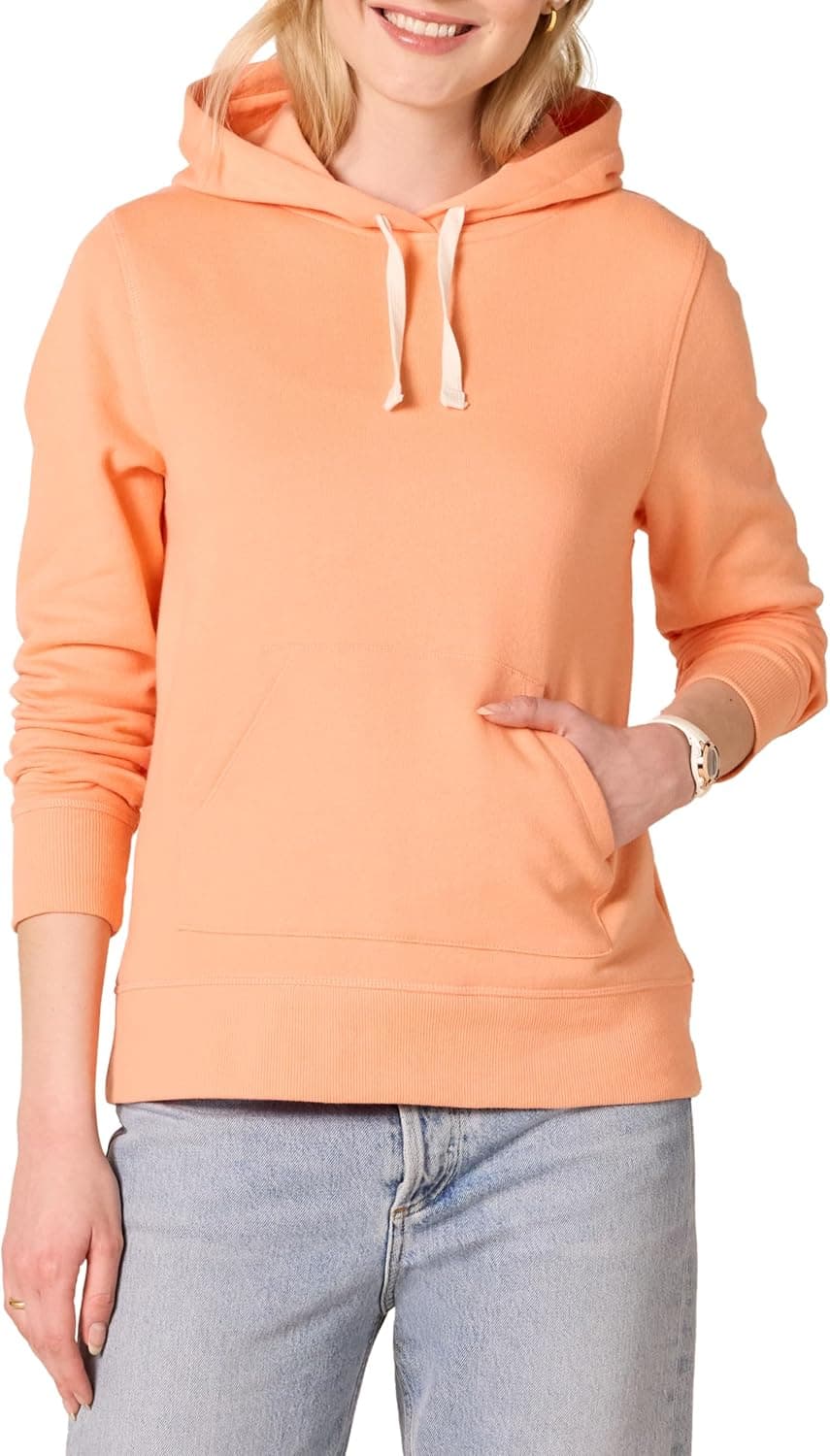 Amazon Essentials Camisola com capuz e corte regular de pelúcia francesa (disponível em tamanhos grandes) mulher