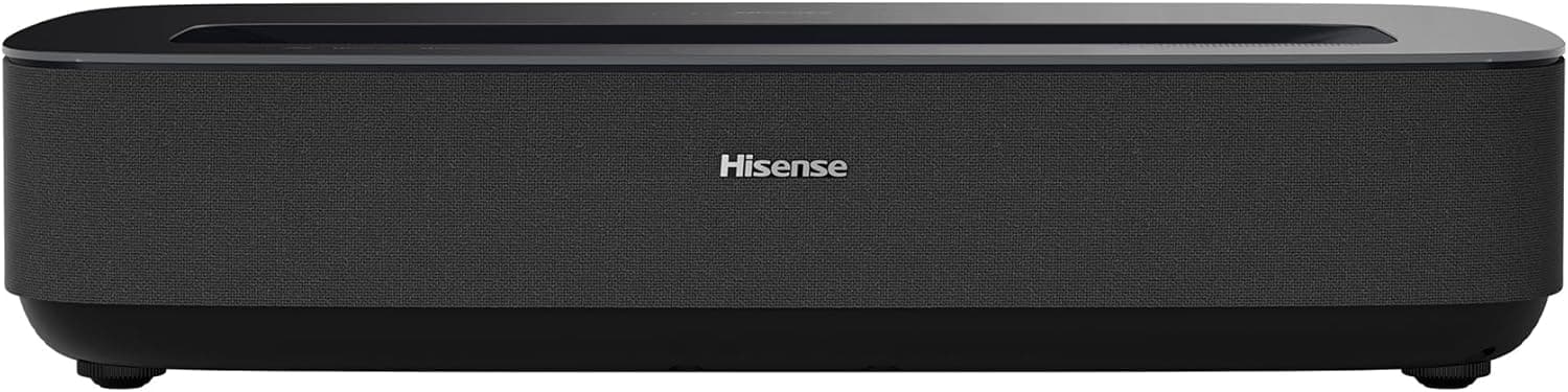 Hisense PL1SE - Laser cinema PL1SE 4K 2023 - Projetor Smart TV 4K com fotografia ultra curta 80-120", fonte de laser, 2100 Lumens ANSI, contraste 3000:1 nativo, visão de Dolby Atmos, Airplay, HDMI