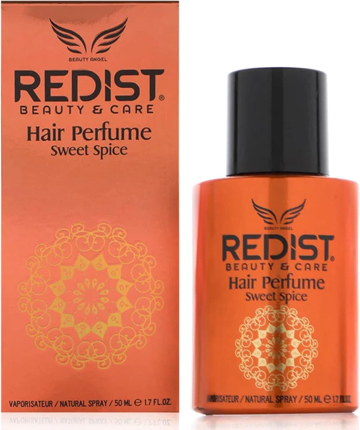 Perfume Capilar Redist SWEET SPICE Argan - perfume empilhar para mulher - com fragrância de longa duração - neutraliza odores desagradáveis - spray 50 ml - spray leave-in