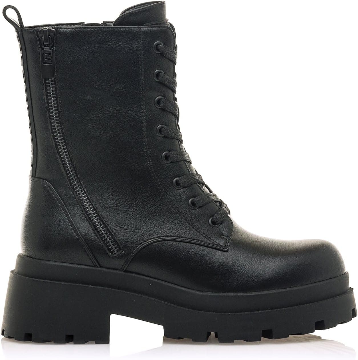 MTNG Botas planas para mulher botins rasos MISSION 53261 para mulher, botas rasas, casual, fecho com fecho de correr