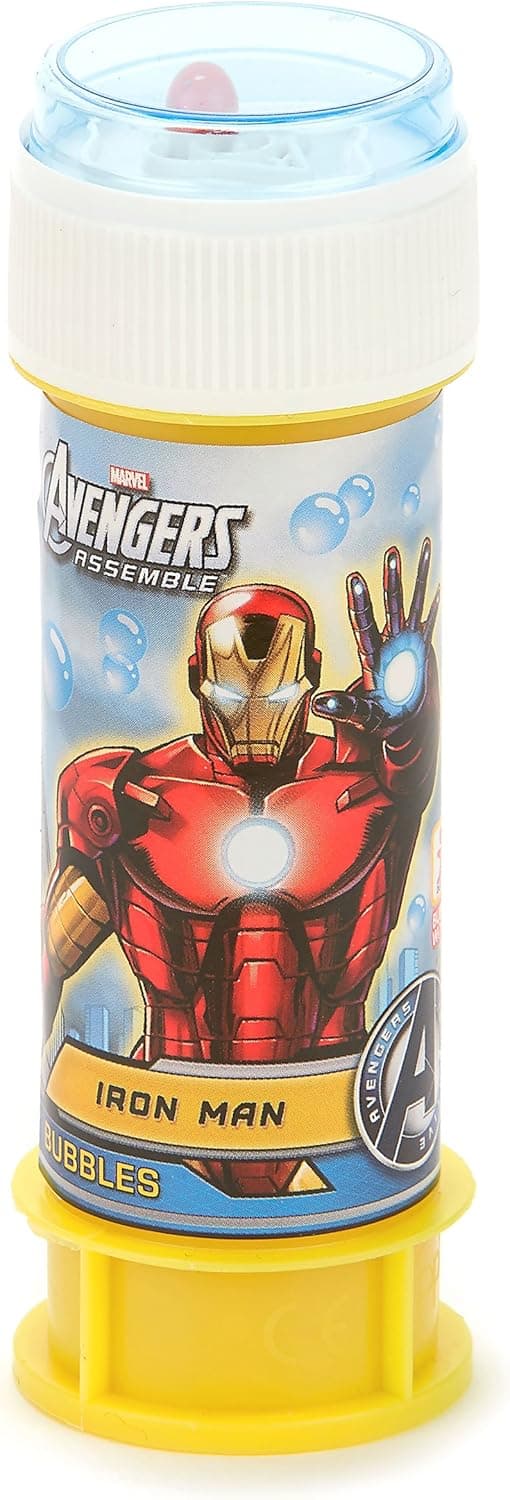 DIVERTILANDIA - Frasco de bolhas de sabão, Iron Man, 60 ml