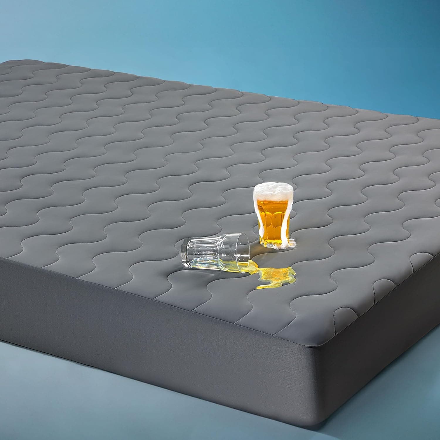 Sonive | Protetor de colchão impermeável e respirável 140 x 200 cm com nanotecnologia e bolsos fundos