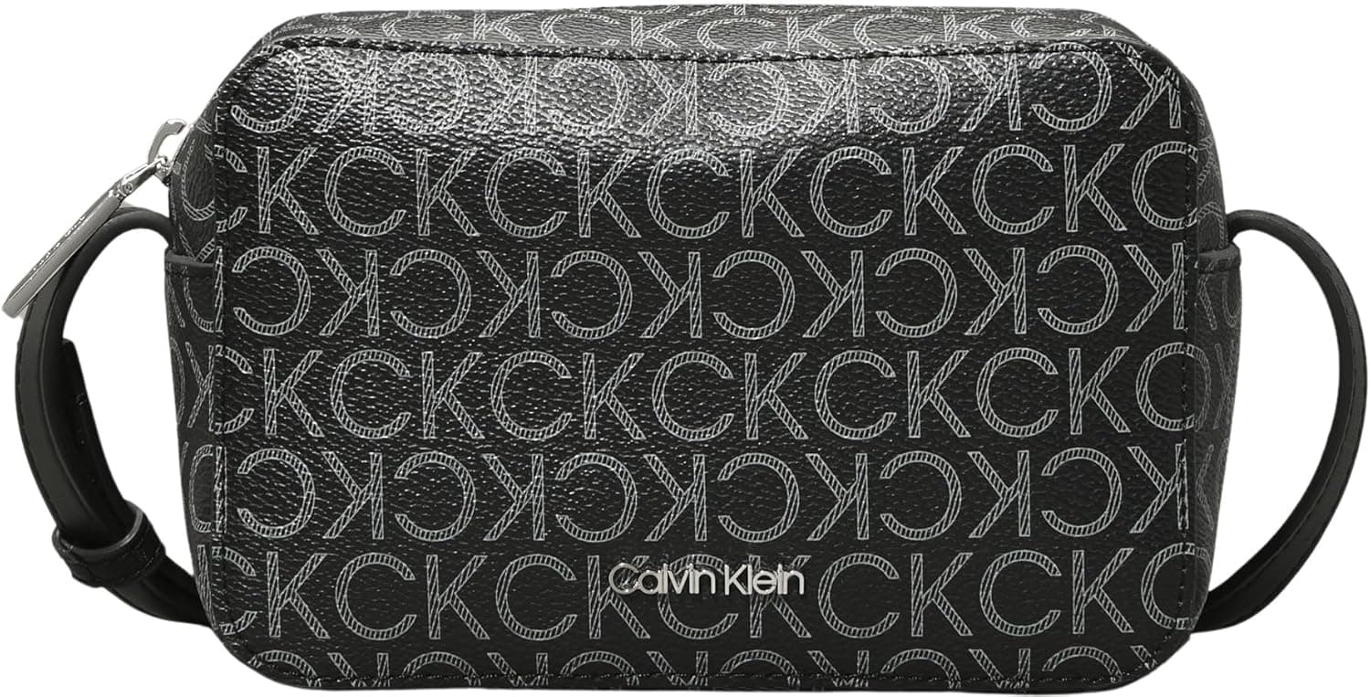 Calvin Klein Mulher mala de tiracolo Ck Must Camera Bag macacão pequeno, preto