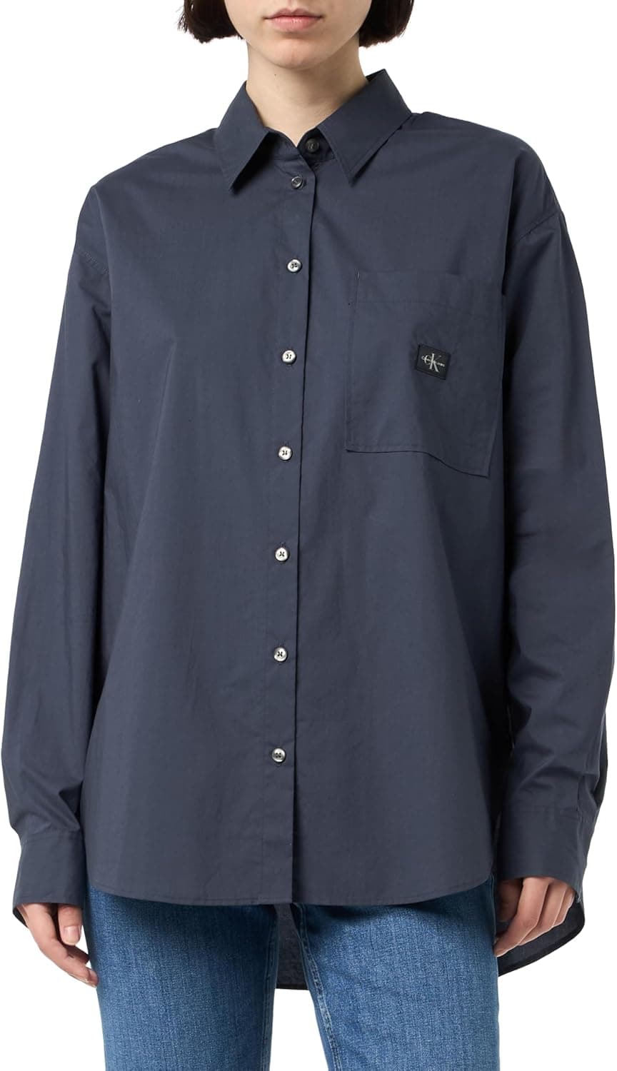 Calvin Klein Woven Label | Camisa relaxed fit para homem