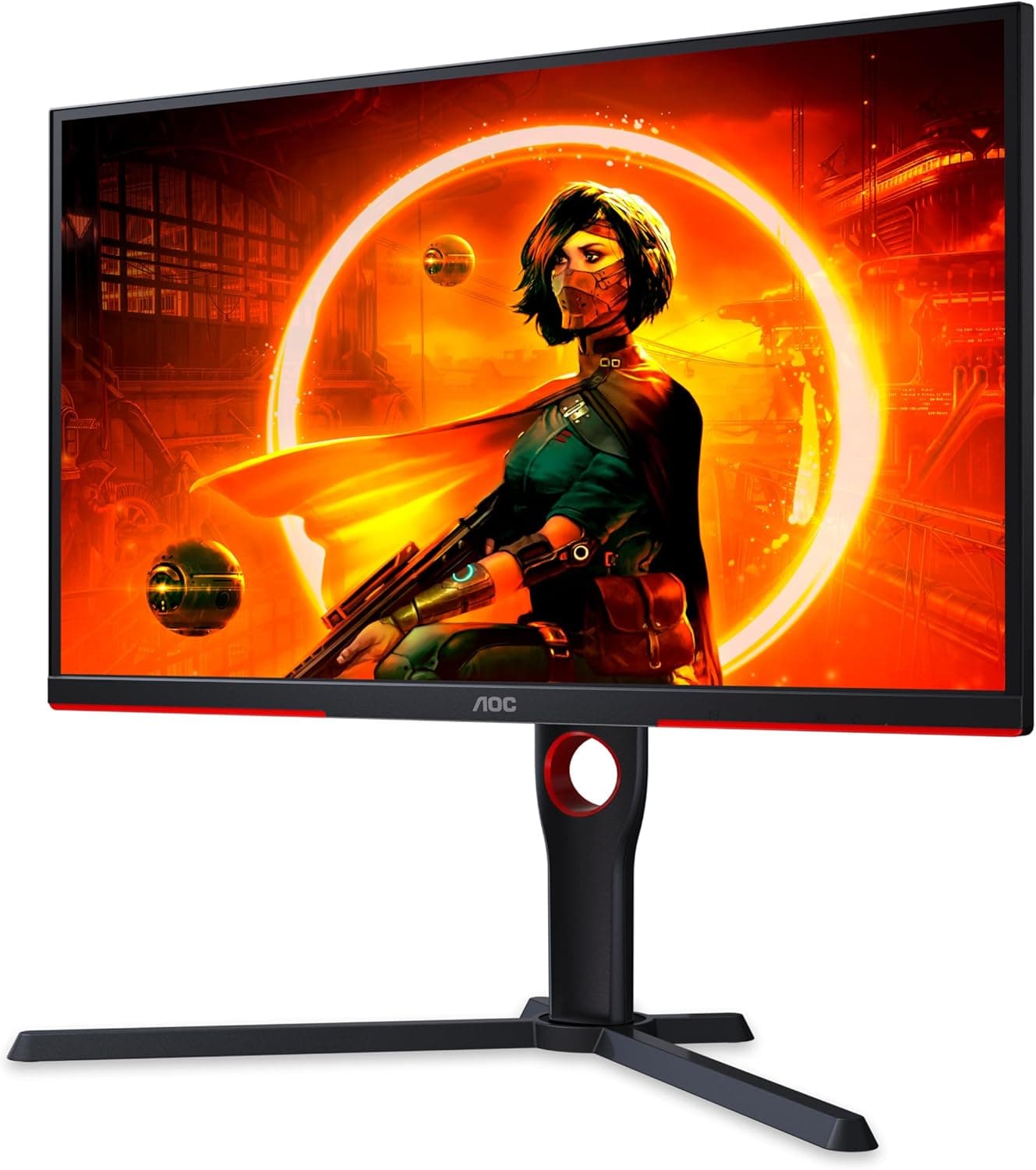 AOC Gaming 25G3ZM/BK Monitor FHD de 25", 240 Hz, 0,5 ms MPRT, plano, FreeSync Premium, ajustável (VA, 1920 x 1080, HDMI 2,0 x 2, DisplayPort 1,2 x 1, Headphone out (Headphone out (3,5 mm))