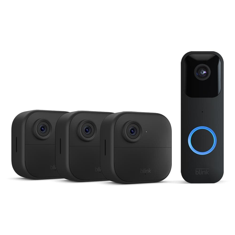 Blink Outdoor 4 | Sistema de videovigilância com 3 câmaras exteriores e vídeoporteiro sem fios