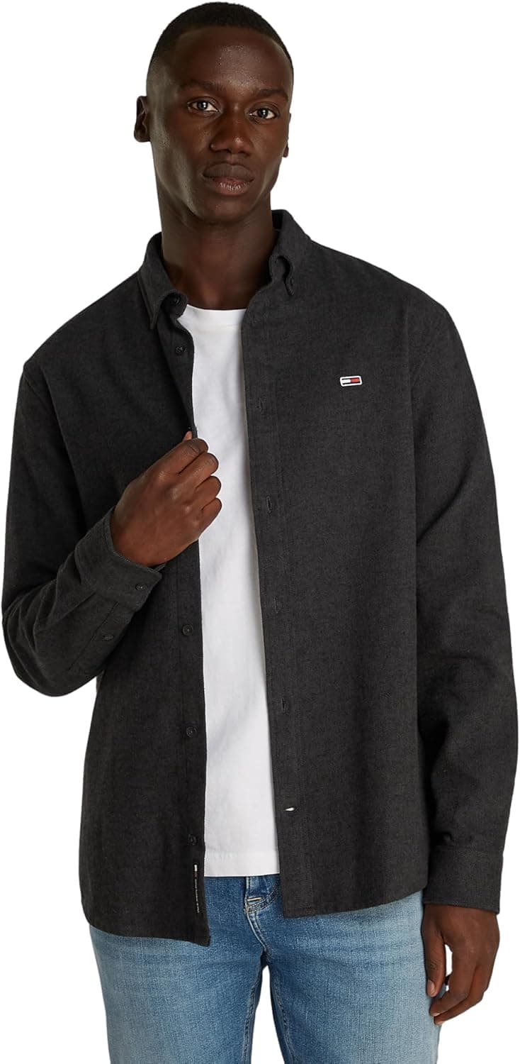 Tommy Jeans Camisa Casual de Flanela Grindle para Homem