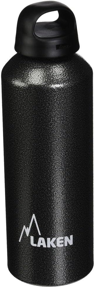 LAKEN Classic Alumínio Sheet Granite 1 Litre BPA-Free garrafa clássica de alumínio, 1 litro, sem PBA, unissexo - adulto, cinzento, 1 L