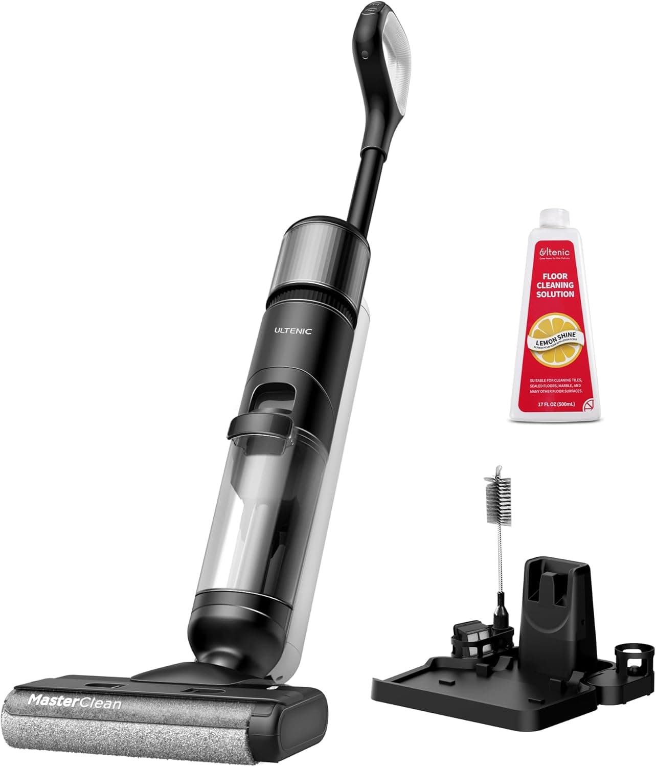 Ultenic AC1 Elite Aspirador sem cabo inteligente, vassoura esfrega, aspirador a seco e húmido, tanque duplo, leve, ecrã digital, auto-limpeza