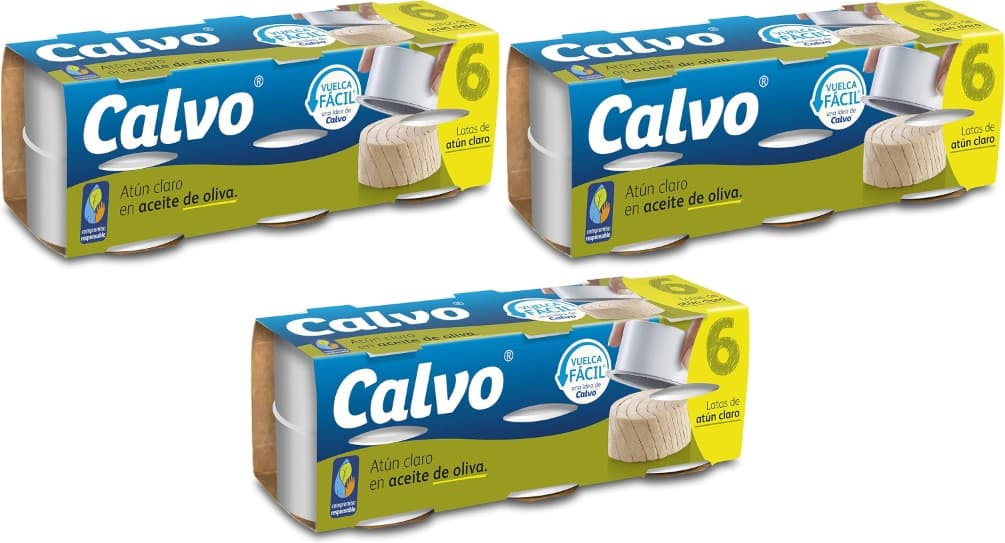 Calvo Atum claro em azeite, 65 g x 18