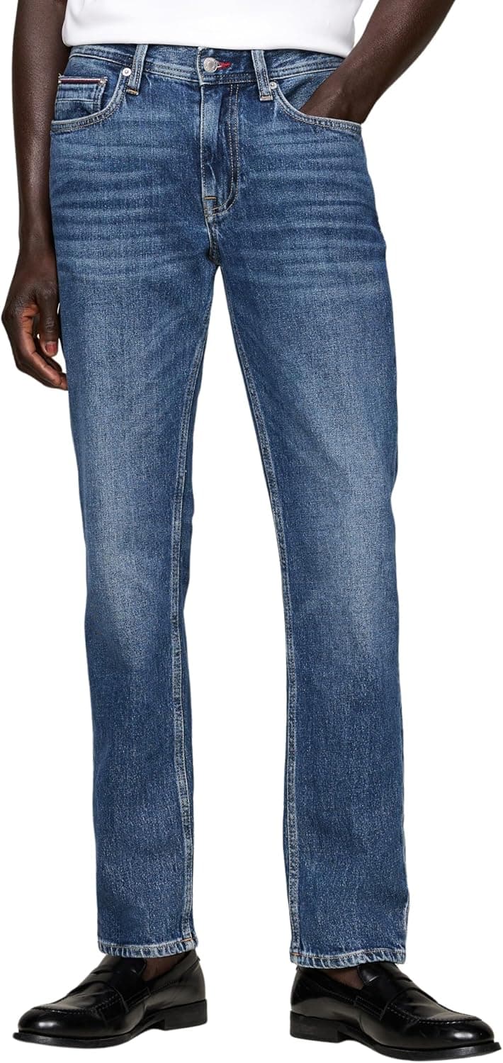 Tommy Hilfiger Denton | Calças de ganga retas em algodão para homem