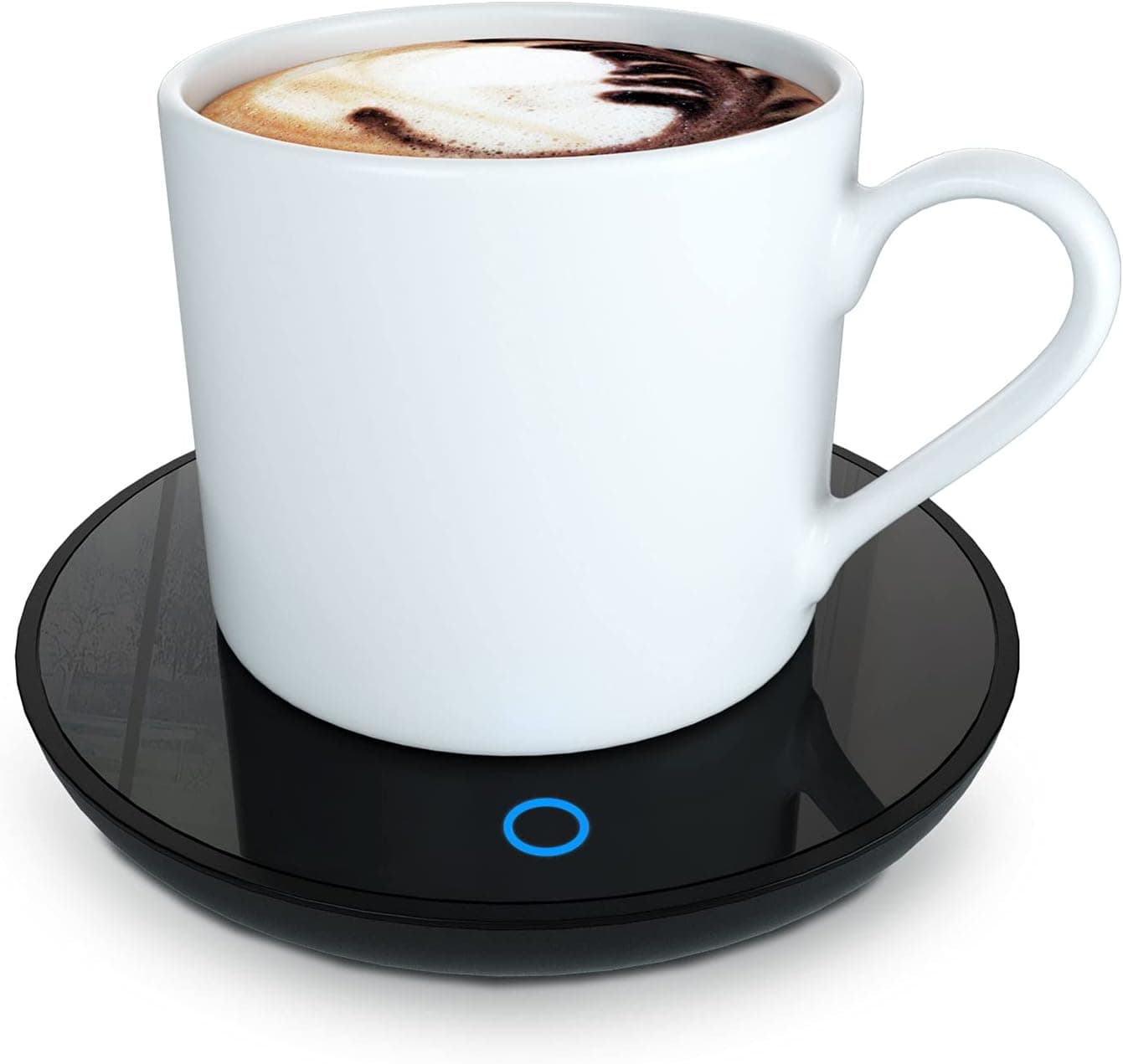 GARMEE Aquecedor de caneca de café elétrico, aquecedores de café inteligentes para mesa de escritório, aquecedor de caneca com 2 configurações de temperatura, aquecedor de chá, chá, leite