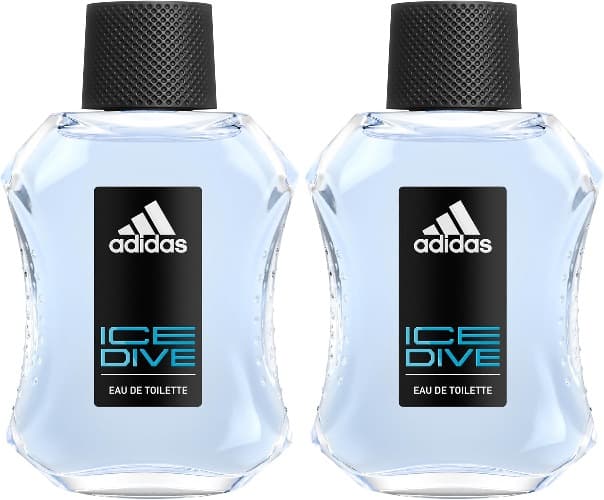 Adidas Eau de Toilette Ice Dive, 100ml, para homem x2