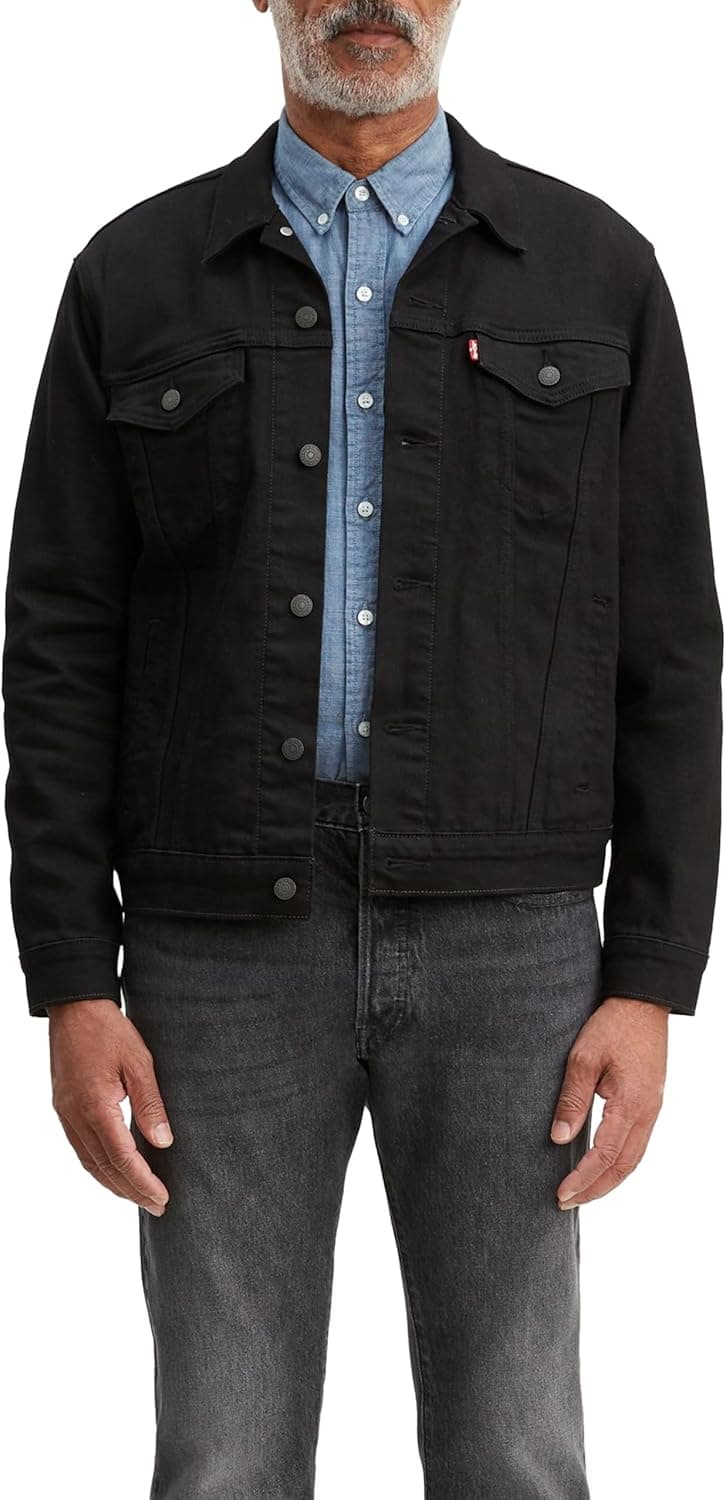 Levi's The Trucker Men's Jacket, Denim Jacket M Dark Horse