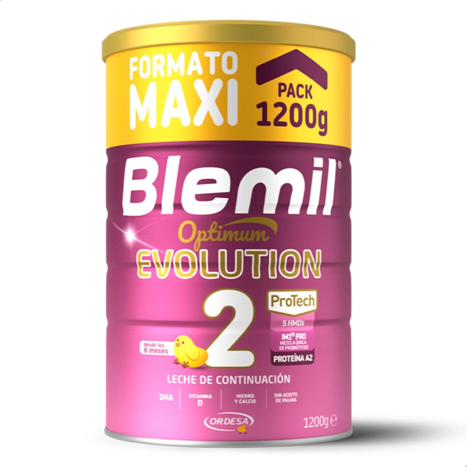 Blemil 2 Optimum Evolution | 1200 g | leite de continuação em pó para bebé a partir dos 6 meses - formato de poupança