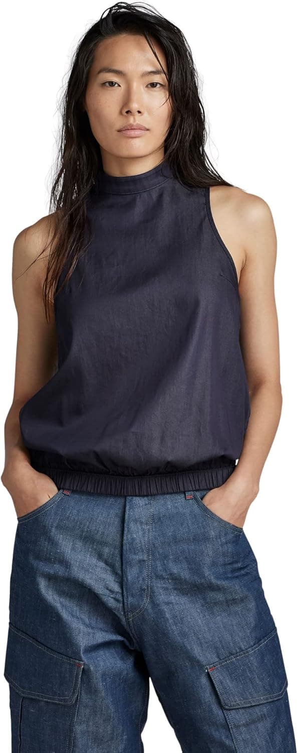 G-STAR Top Open Back Blusa para mulher