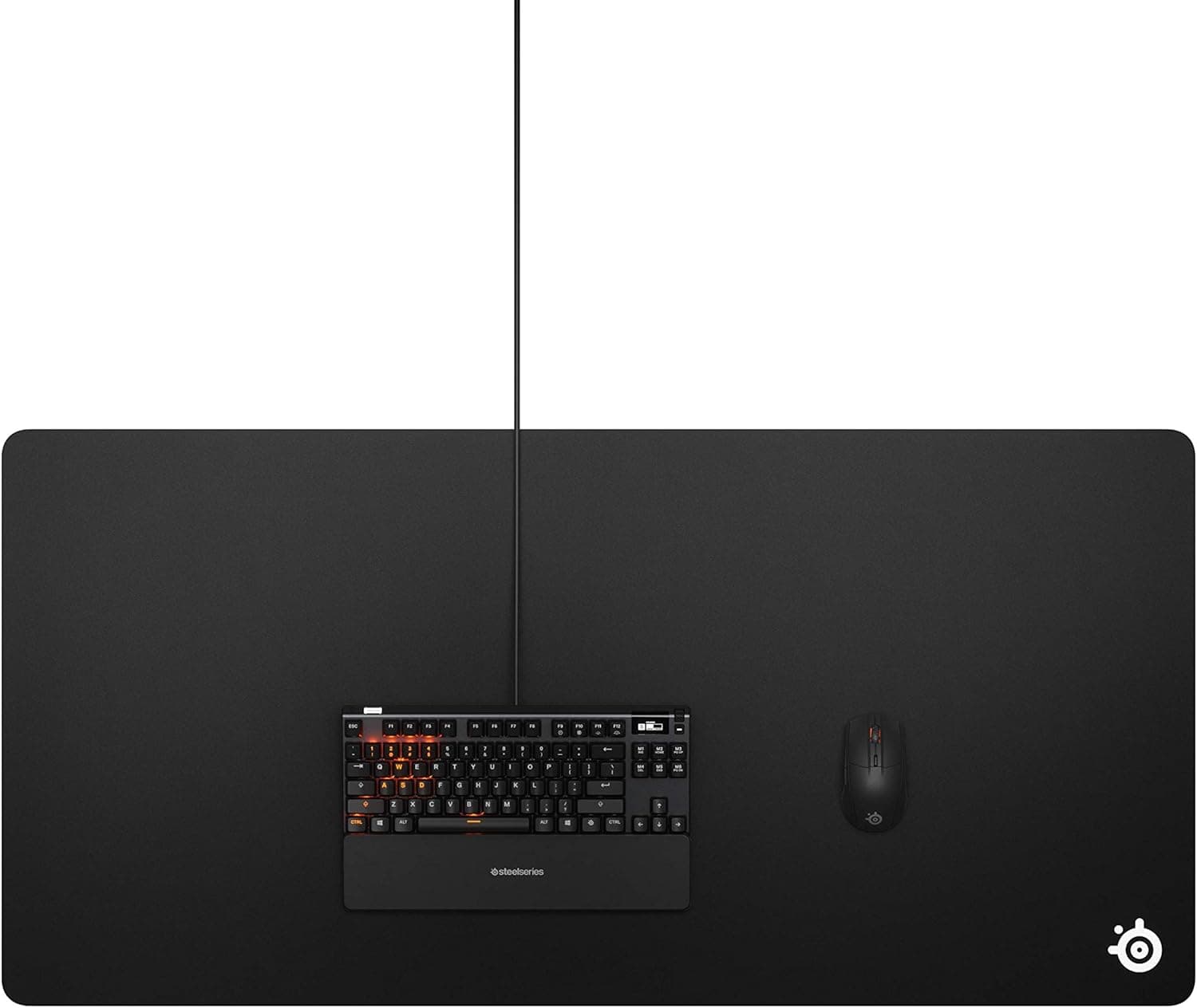 SteelSeries QcK 41458 | Tapete de rato XXL em tecido para gaming com controlo de alta precisão, 210 x 762 mm