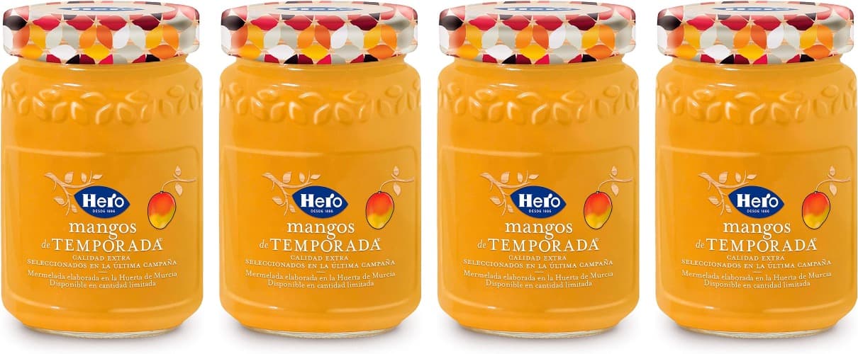 Hero Estação marmelada de manga sazonal, sem corantes nem conservantes, 350 g