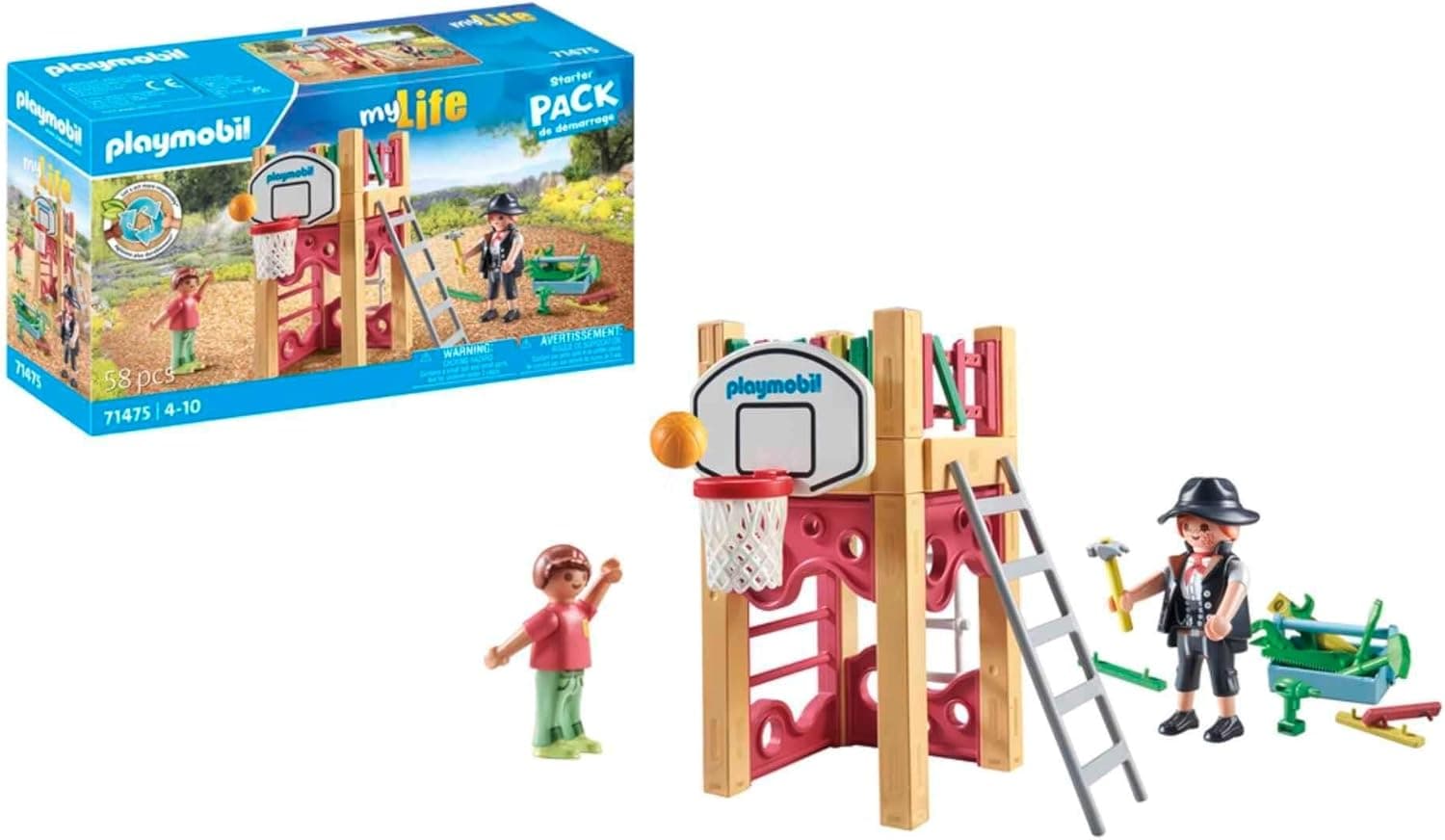 PLAYMOBIL 71475 Carpinteiro com Torre de Brinquedo