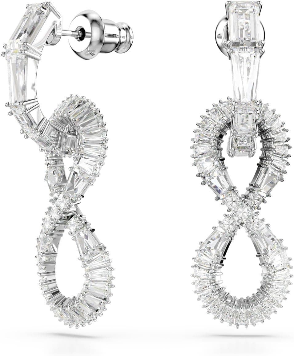 Swarovski Enfeite de bulldog francês, figura de cristais coloridos, da coleção Holiday Cheers, Banho de ródio, zircônia / branco, Sem pedra preciosa