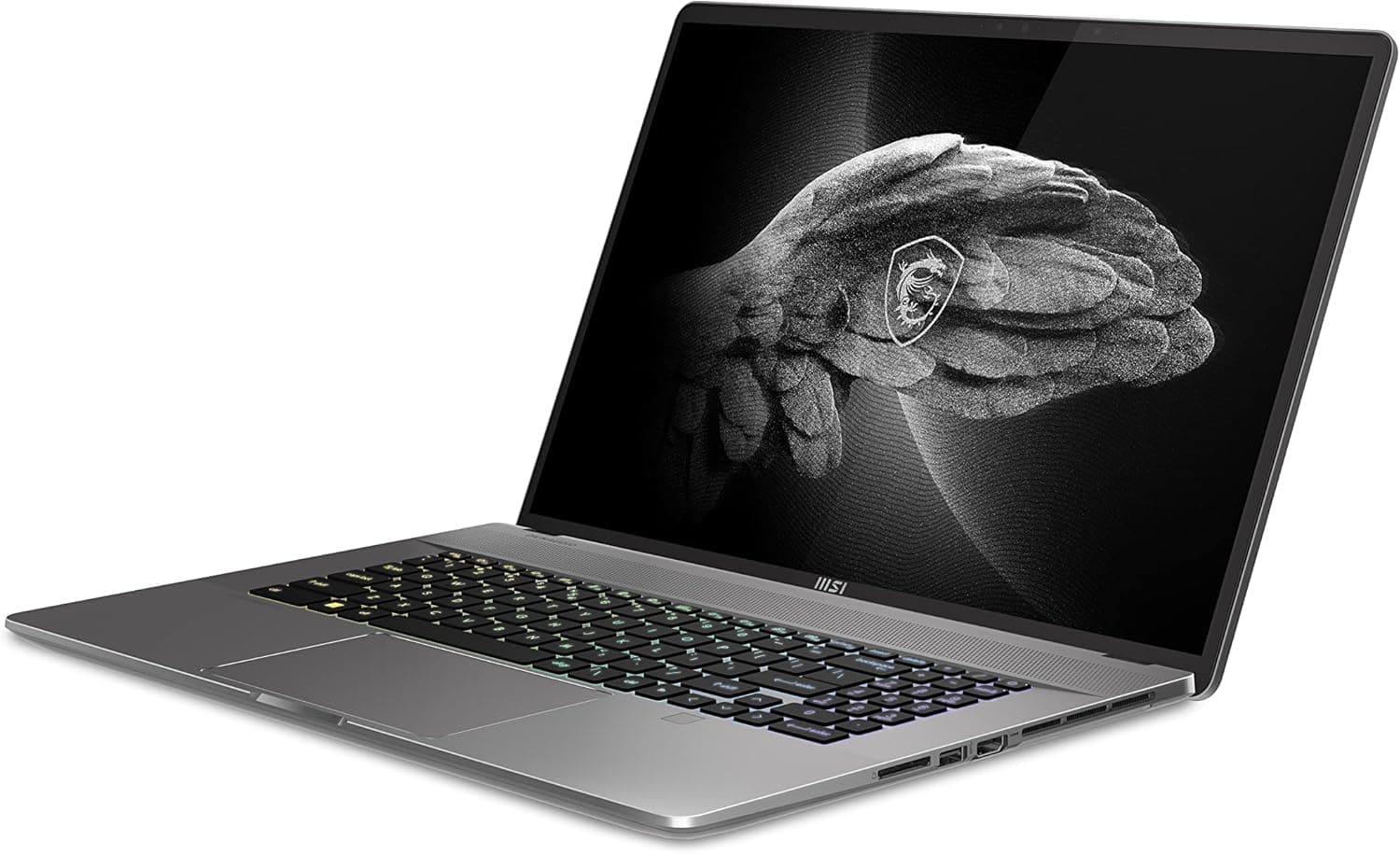 MSI Creator Z17 A12UGST-035ES Computador portátil QHD de 17", Intel Core i9-12900H, 32 GB RAM, 1TB SSD, GeForce RTX 3070Ti-8GB, Windows 11 Home Advanced) Lunar Gray, Per-chave RGB Keyboard