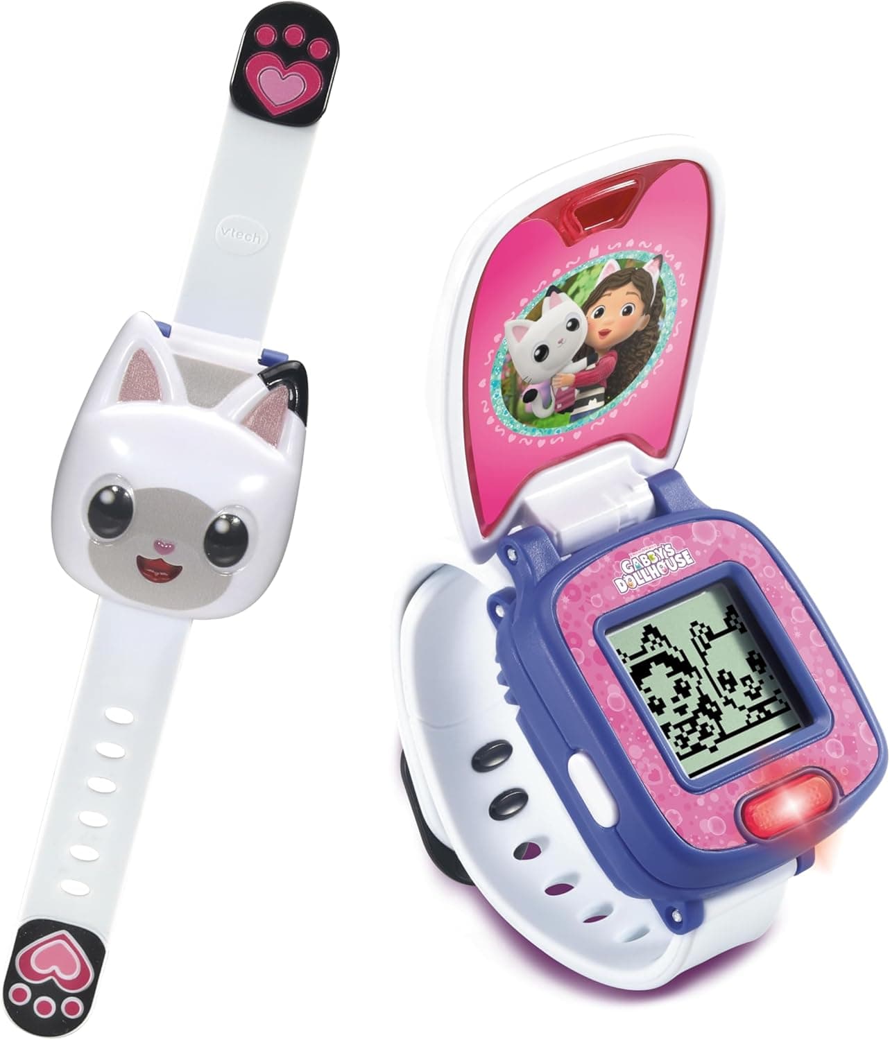 VTech - Relógio plástico de Pandy Patitas, a casa de bonecas de Gabby, relógio interativo de aprendizagem para crianças + 3 anos, versão ESP
