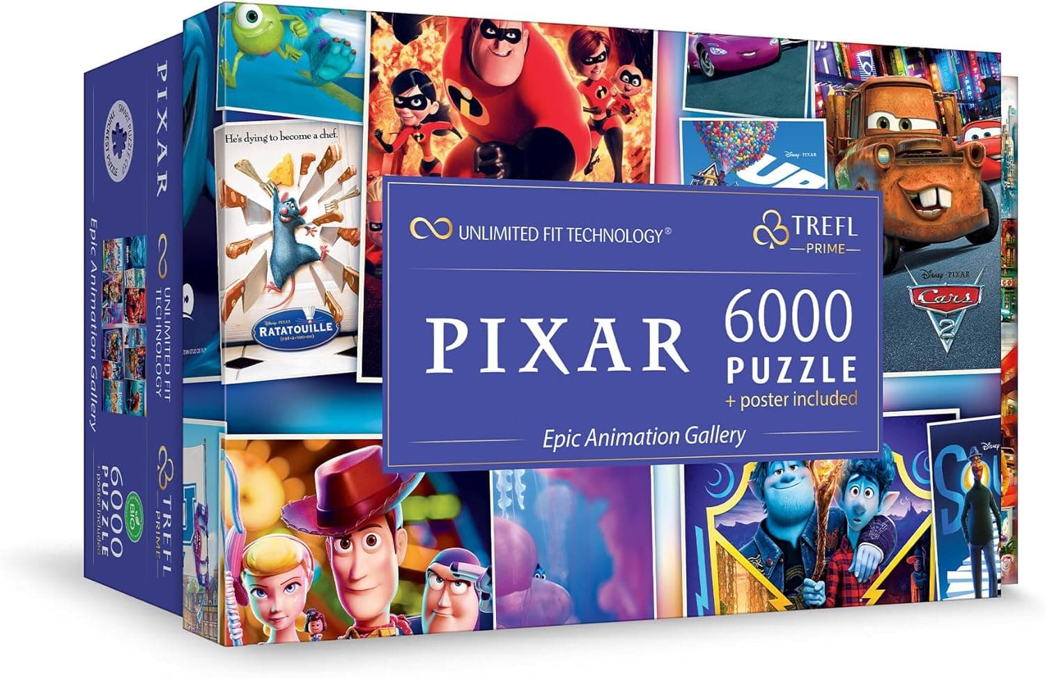 TREFL - Heróis dos contos de fadas Pixar Prime-Puzzle UFT: Disney, Epic Animation Gallery-6000 peças, puzzle grande, cartão mais grosso, para adultos crianças a partir dos 12 anos, multicolorido
