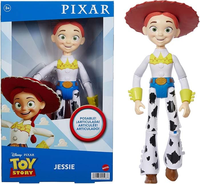 Mattel Disney Pixar Toy Story Jessie grande figura 25 cm articulada, brinquedo para crianças + 3 anos (HFY28)