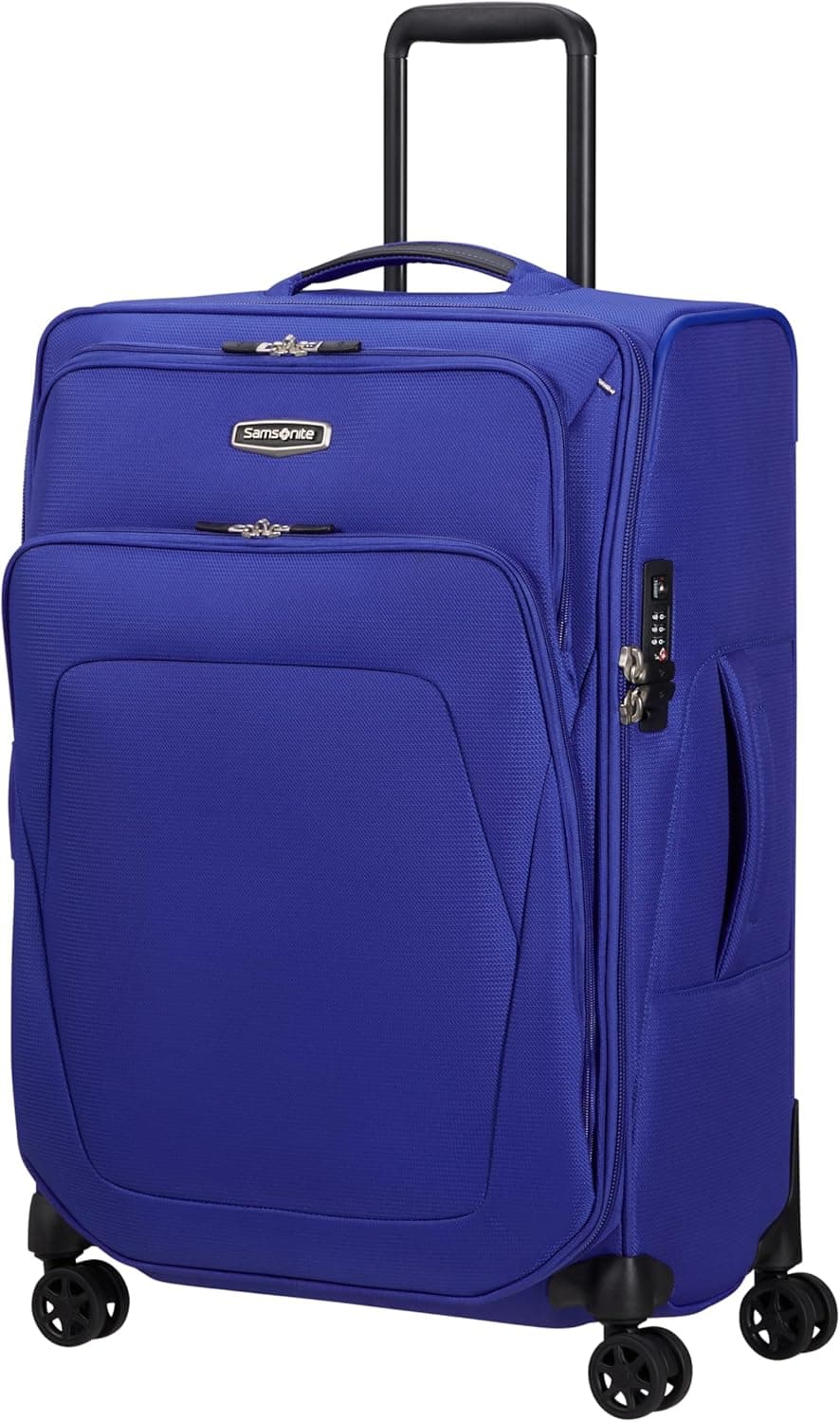 Samsonite Spark SNG Eco Spinner M Mala extensível (67 cm, 82/92 L), cor azul, azul (azul), M (67 cm, 82/92 l), malas e carros, Azul (azul autical), Malas e carros