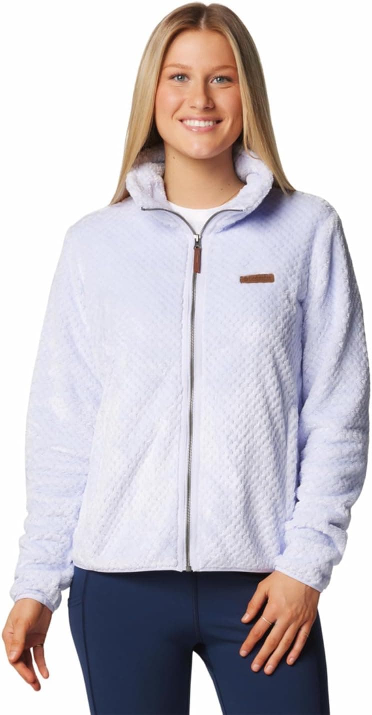 Columbia Casaco de forro polar Sherpa com fecho de correr completo para mulher, Snowdrift
