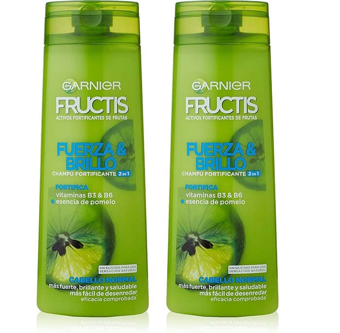 Garnier Fructis Champô força e brilho, 380 ml x2