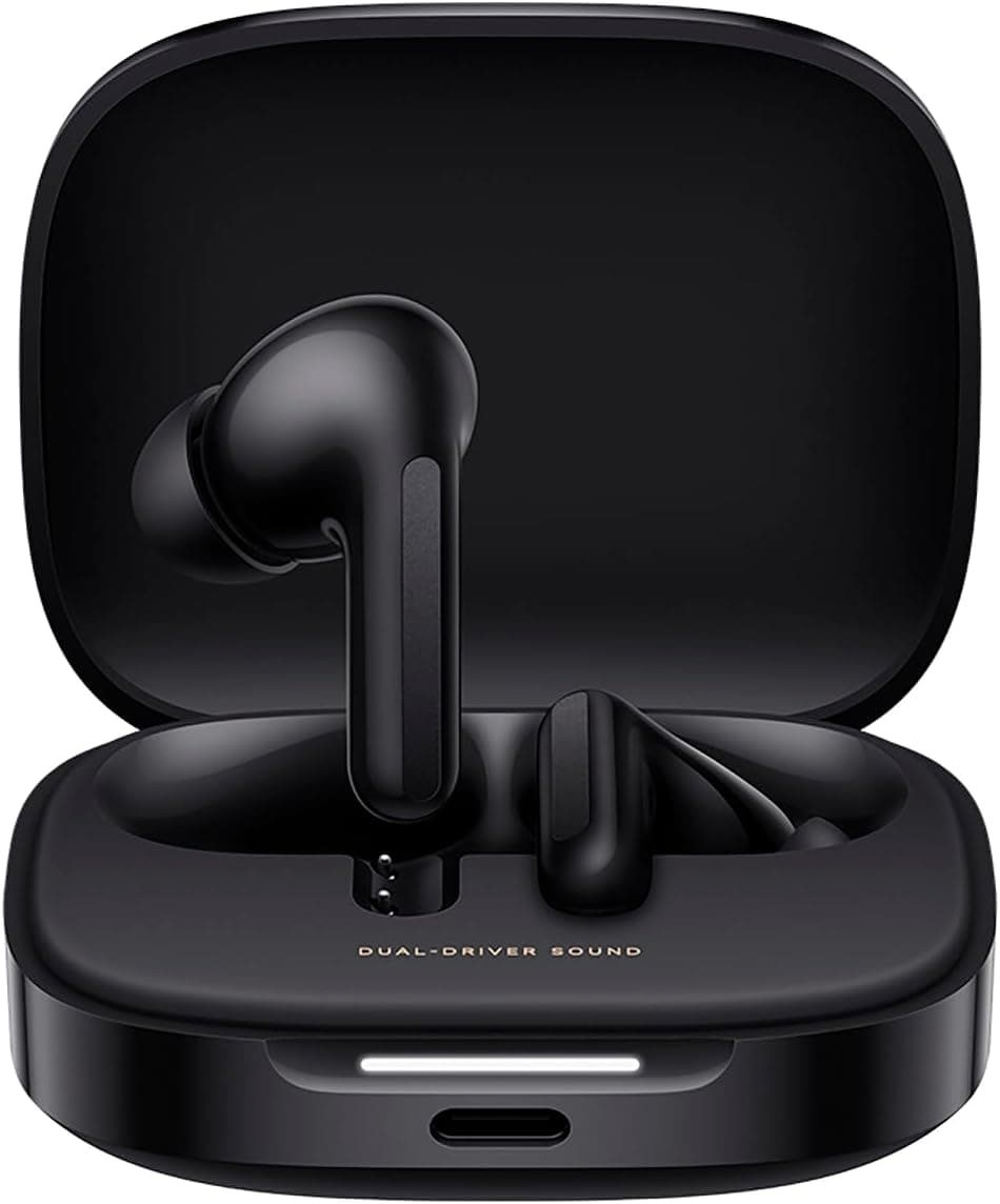 Xiaomi Redmi Buds 6 Auriculares sem fios, cancelamento de ruído, leve, 10 horas de autonomia e 42 horas com estojo de carregamento, Bluetooth