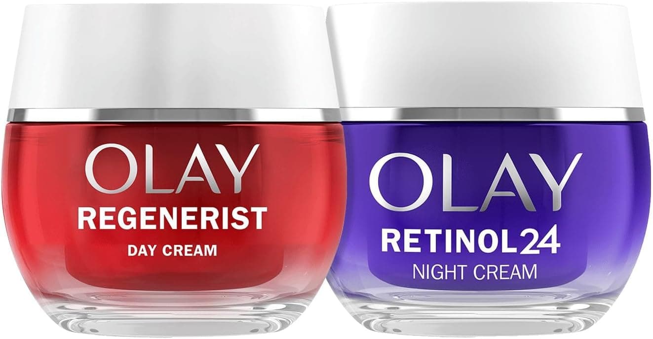 Olay Regenerist Creme facial de dia 50 ml e Olay Retinol24 creme noturno 50 ml