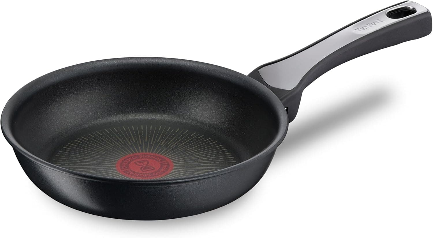 Tefal Unlimited On Frigideira de 20 cm | Indução adequada, antiaderente, revestimento de titânio, termo-sinal, sem PFOA, máquina de lavar louça e forno, aço inoxidável