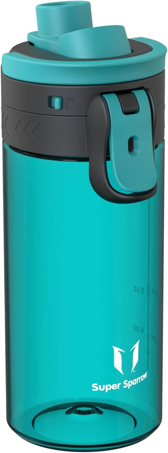 Super Sparrow Garrafa de água desportiva, 500 ml, sem BPA