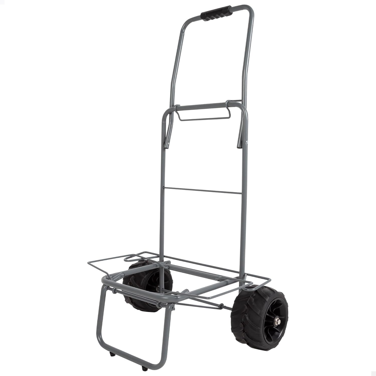 AKTIVE Carrinho de praia, 49 x 40 x 100 cm, rodas todo-o-terreno Ø 17, estrutura de aço, guiador ergonómico, cordão elástico de aderência, peso máximo suportado 80 kg, carrinho de transporte dobrável