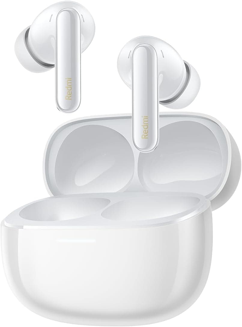 Xiaomi Redmi Buds 6 Pro Auriculares sem fios, cancelamento de ruído, leves, até 36 horas de autonomia, Bluetooth 5.3, branco
