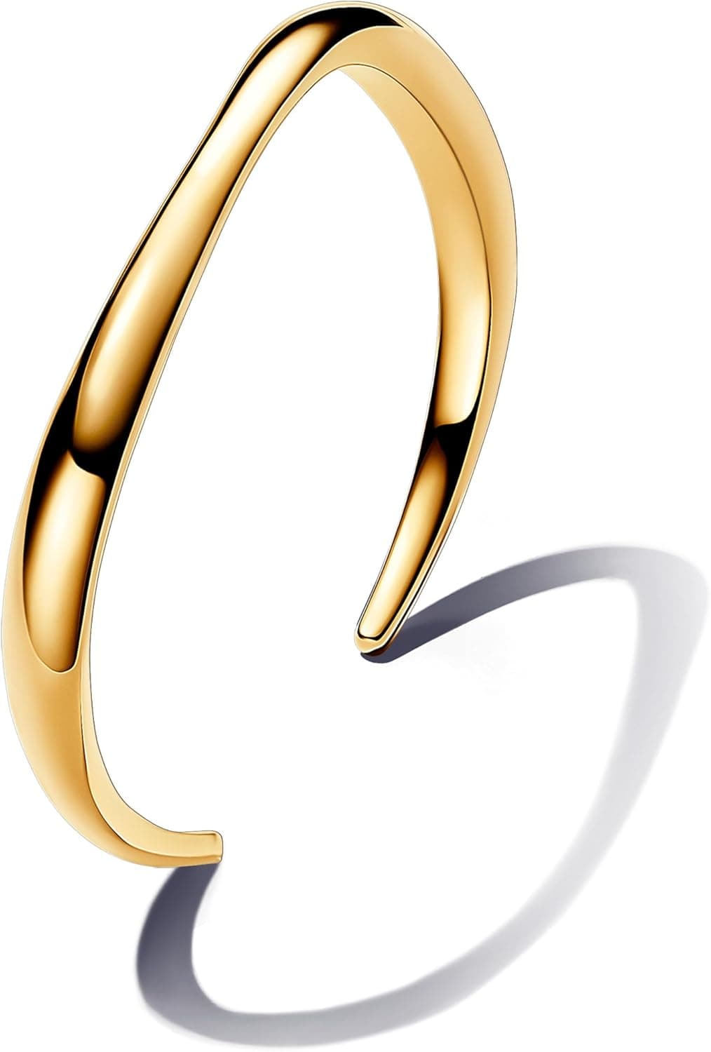 PANDORA Essence Pulseira rígida aberta banhada a ouro de 14 quilates