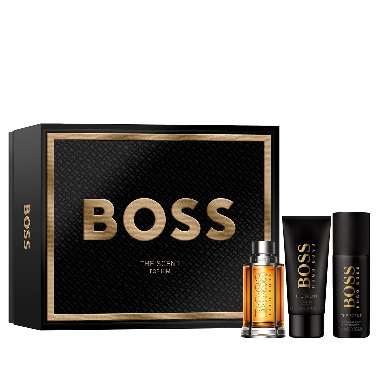 Estojo BOSS para homem de 3 peças estojo de presente festivo BOSS The Scent