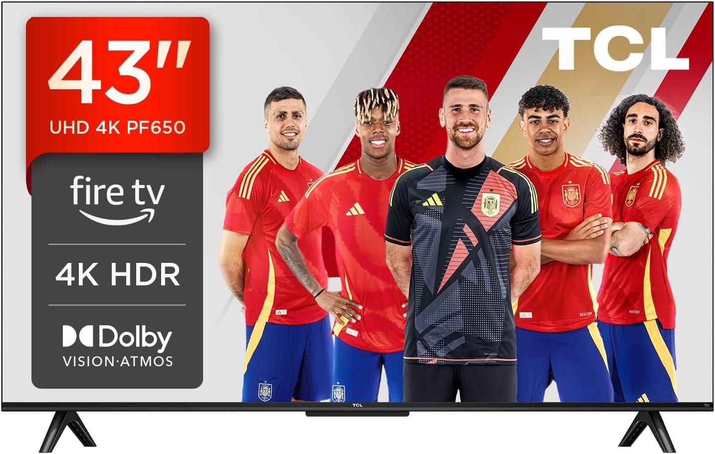 TCL 43PF650 | Smart TV LED 43 polegadas 4K UHD com Dolby Vision, Dolby Atmos e Alexa integrada