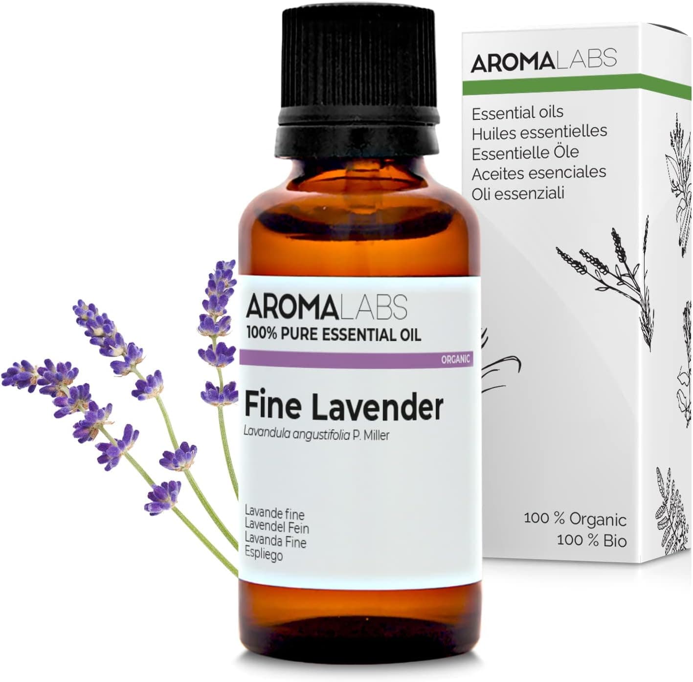 Aroma Labs - Espelho - óleo essencial orgânico - quimiotipado e certificado AB - 30 ml