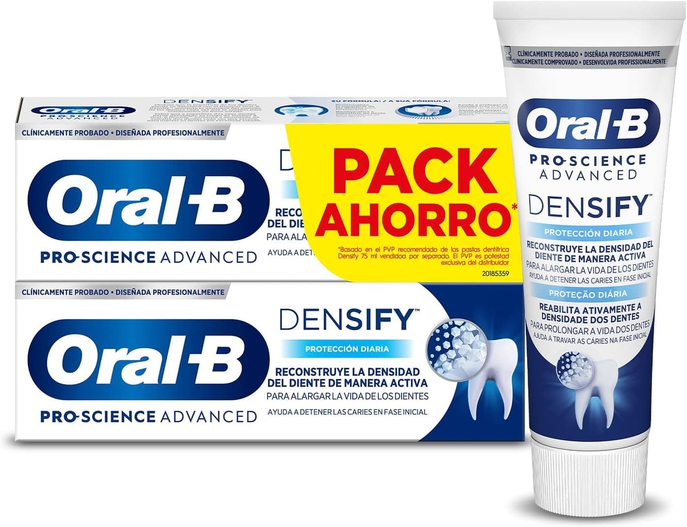 Oral-B Pro-Science Densify Proteção diária pasta dentífrica, 2 x 75 ml