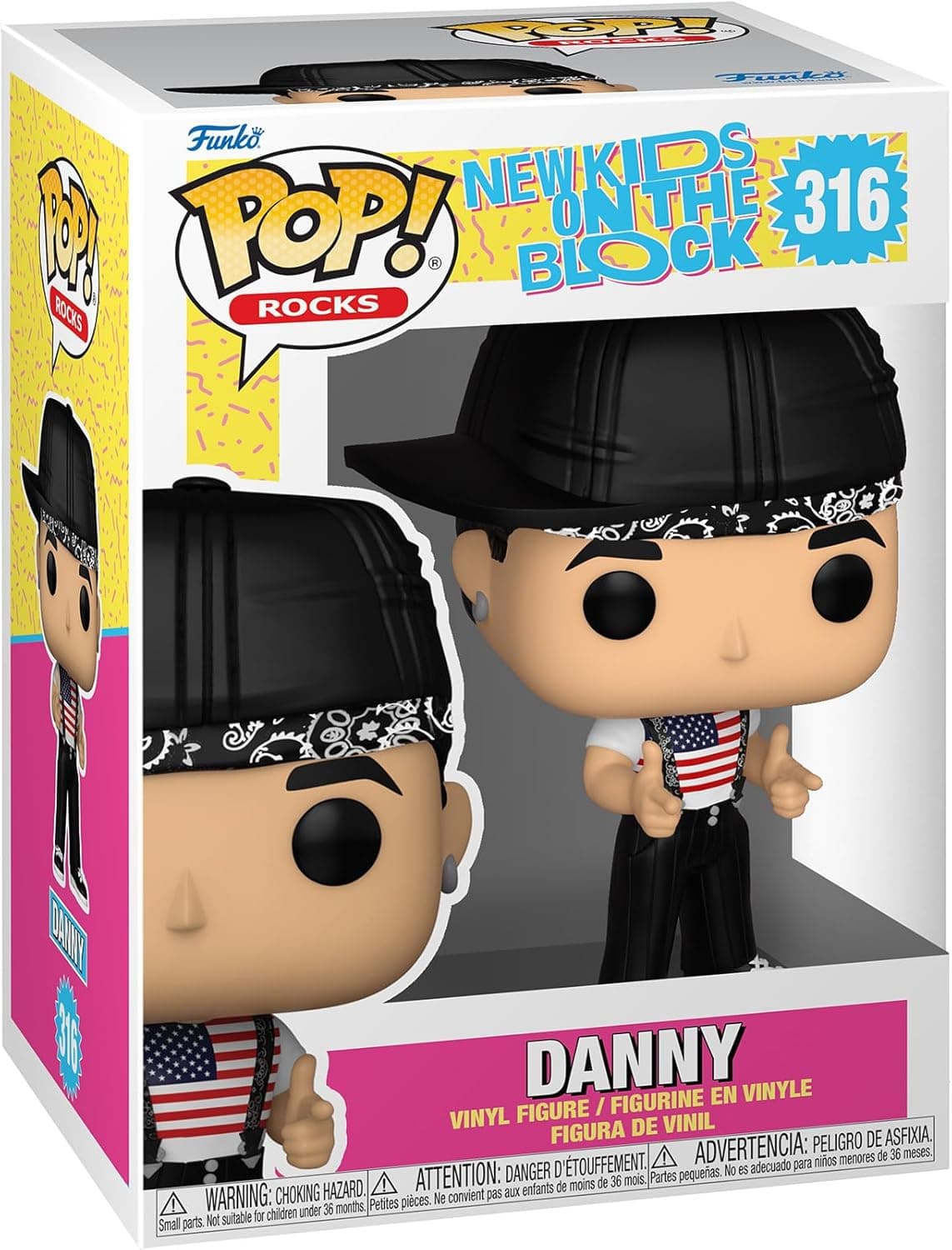 Funko Pop! Rocks: NKOTB - Danny Wood - New Kids On The Block - Figura de vinil colecionável - ideia de presente - Mercadoria oficial