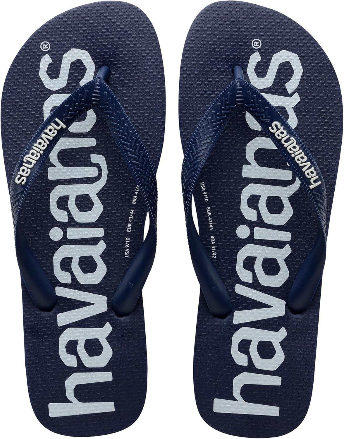 Havaianas Top Logomania | Chinelos unissexo de borracha com logótipo frontal e sola antiderrapante