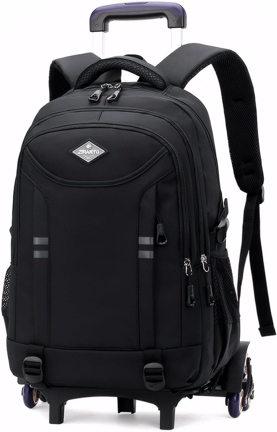 Amythe Backpack with Wheels | Mochila escolar com trolley de 6 rodas para crianças e adolescentes, grande capacidade