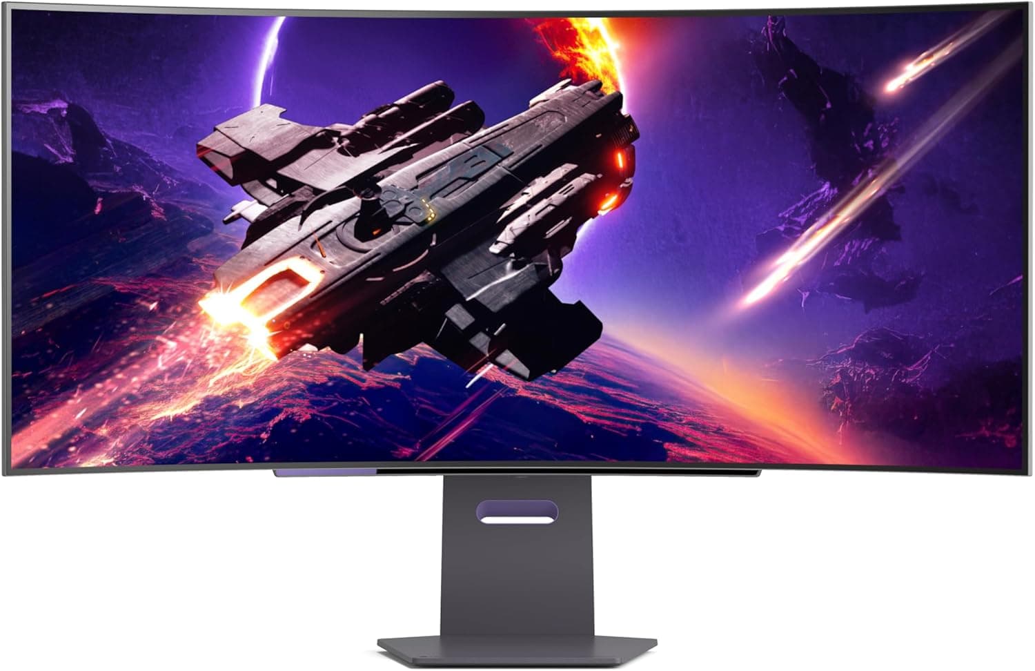 LG 45GS95QE-B.AEU Monitor ultragear, OLED, 45 polegadas, 3440 x 1440, 21:9, 120000:1, 0,03 ms, 244 Hz, G-Sync, FreeSync Premium Pro, antirreflexo. nte, curto. Vatura ideal, tecnologia MLA +, preto