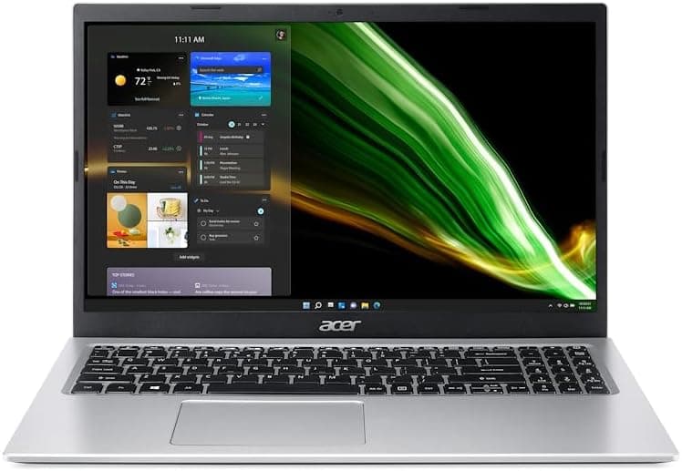 Acer Aspire 1 A115‑32‑C4Y0 portátil 15,6″ HD (Celeron N4500, 4 GB RAM, 128 GB eMMC, Intel UHD, Windows 11 Home + Microsoft 365, teclado QWERTY ES, prata)